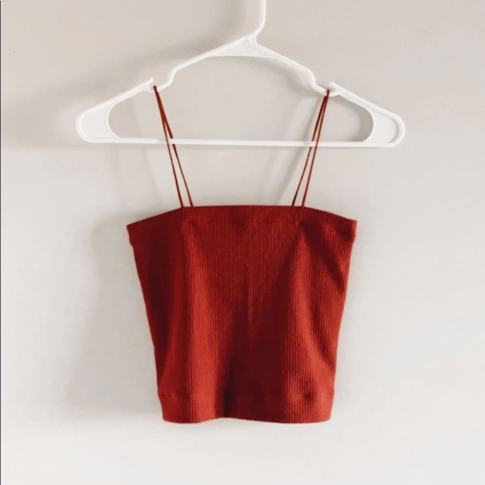 AE ribbed square neck cami